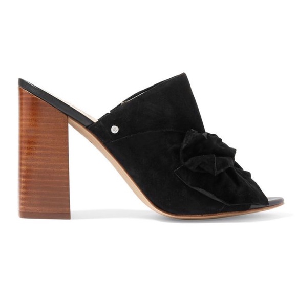 YUMI bow peep-toe mules - Picture 2 of 4